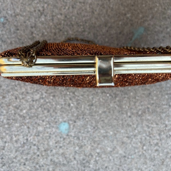 HL Harry Levine Vintage 70's Shoulder Bag/clutch metallic - Picture 6 of 11